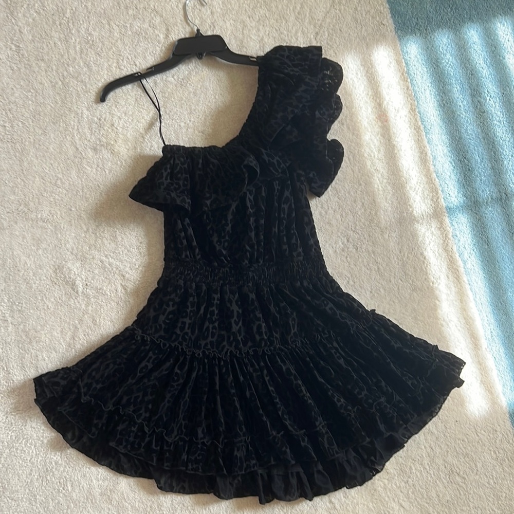 Buddy Love one shoulder tiered ruffle dress